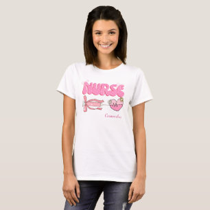 Camiseta Presente de Nome de Futuro Enfermeiro Escola de Es