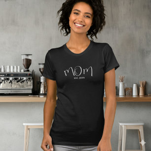 Camiseta Presente de Nova Mãe Estabelecida