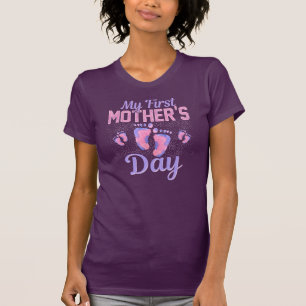 Camiseta Presente de Novidade do Primeiro Dia de as mães pa