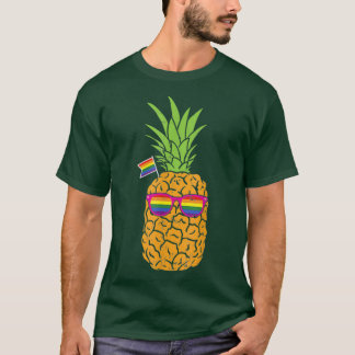 Camiseta Presente de Orgulho LGBT Fruta Engraçado gay Pinea