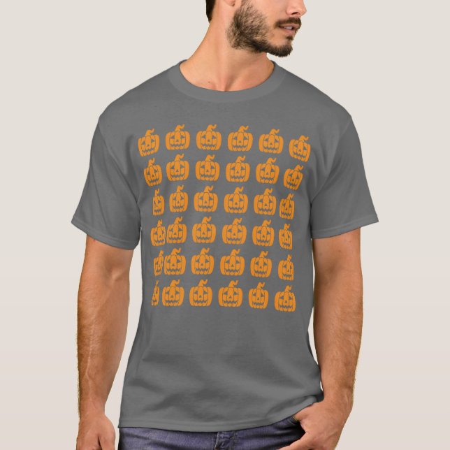 Camiseta Presente de padrão de Halloween (Frente)