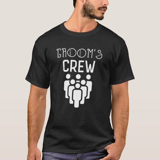 Camiseta Presente de Padrinhos de casamento de Tripulação d (Frente)