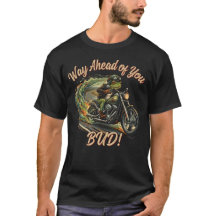 Presente de Pai de Sapo Motociclista Andando de Ch