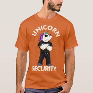 Camiseta Presente de Pai do Unicorn Security Birthday Mens