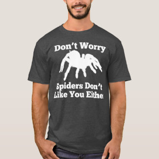 Camiseta Presente de Pão-Aranha para Homens Mulheres Temem