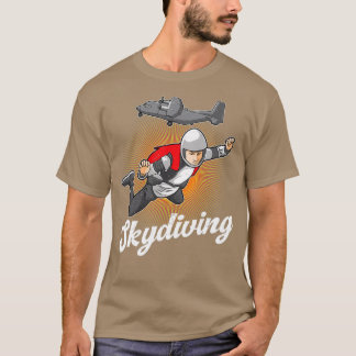 Camiseta Presente de Paraquedas Skydiver Diver Skydive