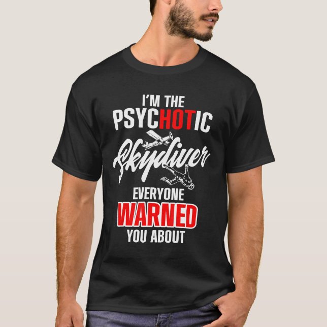 Camiseta Presente de Paraquedas Skydiver Hot Skydive (Frente)