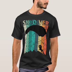 Camiseta Presente de Paraquedismo Vintage Paraquedista de P