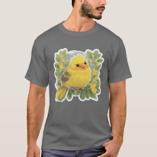 Camiseta Presente de pássaro amarelo