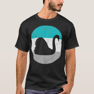 Camiseta Presente de pássaro retrô cisne para homens ou rap