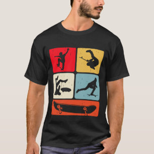 Camiseta Presente de Patinação Vintage para Patinadores