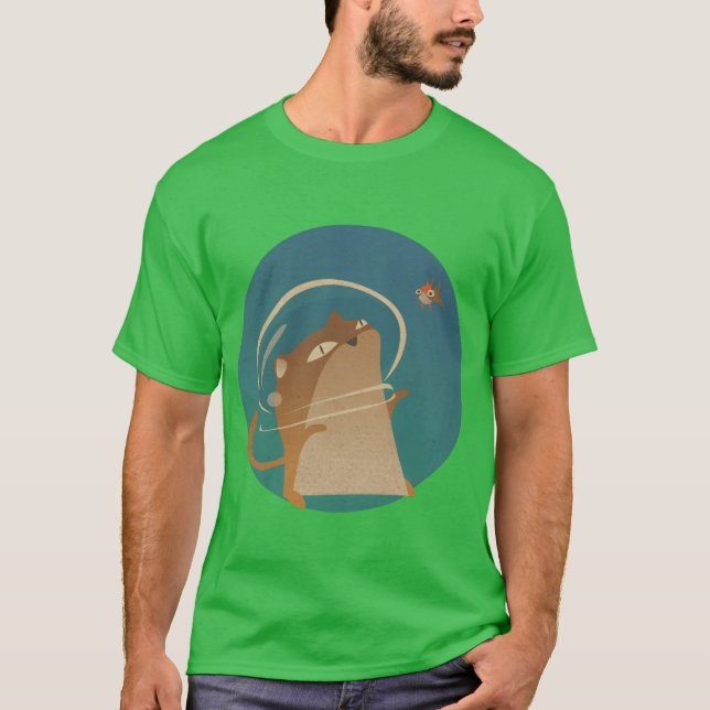 Camiseta Presente de peixe gato (Frente)