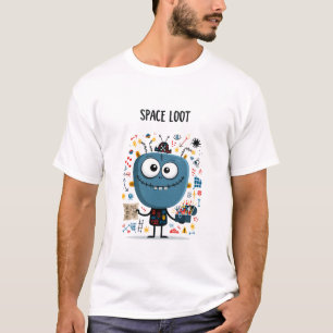 Camiseta Presente de Personagem Alien Divertido Saque Espac