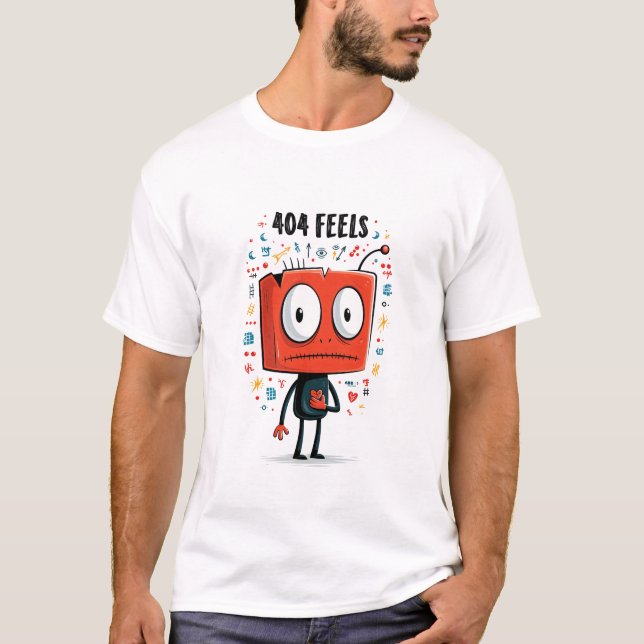 Camiseta Presente de Personagem Alien Funny 404 (Frente)