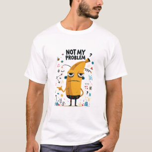 Camiseta Presente de Personagem Alienado Banana Engraçado N