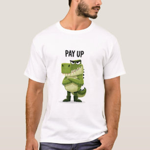 Camiseta Presente de Personagem de Crocodilo Mal-Humorado E