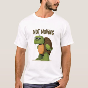 Camiseta Presente de Personagem de Tartaruga Mal-Humorada e