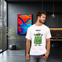 Presente de Personagem Monstro Verde Engraçado e M