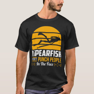 Camiseta Presente De Pesca De Arrasto Mergulhador Águas Me
