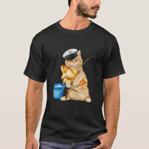 Camiseta Presente De Pesca De Gato Para A Pesca E Os Capaze