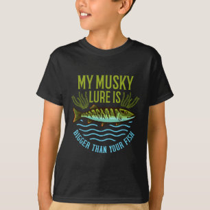 Camiseta Presente de Pesca de Musk Muskie Isca Muskellunge