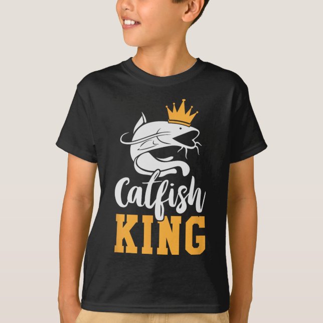 Camiseta Presente de pesca de peixe-gato-do-rei-Design Funn (Frente)