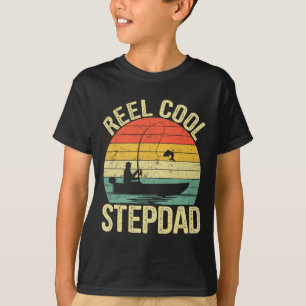 Camiseta Presente de pesca do padrasto muito legal para o D