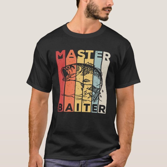 Camiseta Presente De Pesca Funny Bass - Mestre Baiter (Frente)