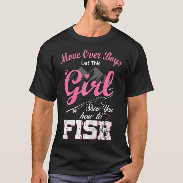 Camiseta Presente de Pesca - Meus Amigos de Pesca Me Chamam (Frente)