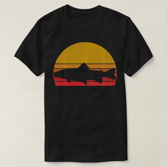 Camiseta Presente De Pescador De Cabeça De Aço (Frente do Design)