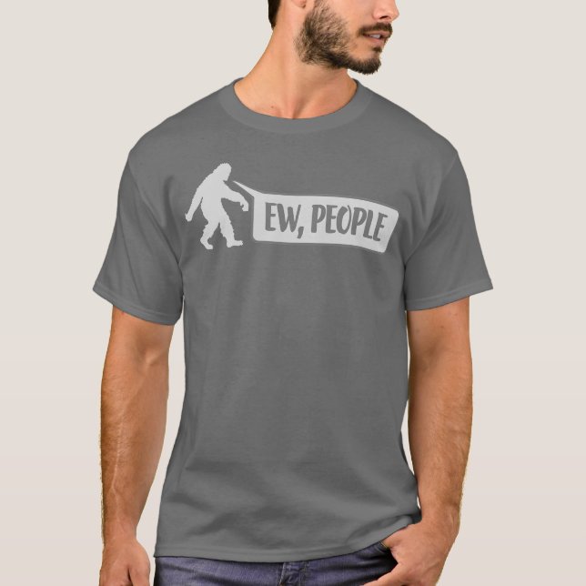 Camiseta Presente de pessoas ew citação Yeti (Frente)