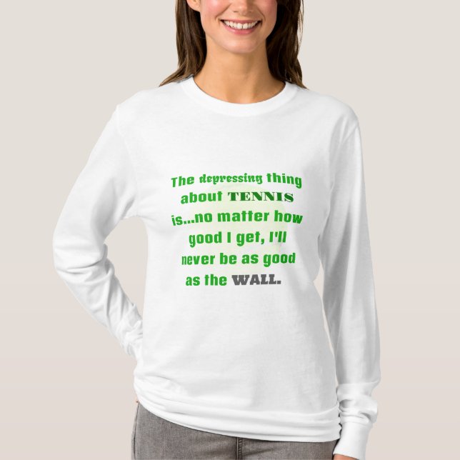 Camiseta Presente De Piada De tênis Para Rir (Frente)