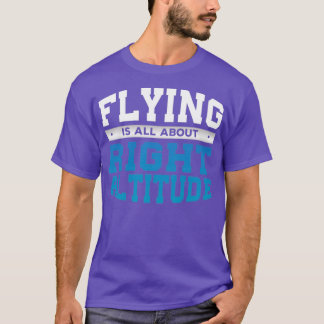 Camiseta Presente de Piloto de Altitude Direta Engraçado pa