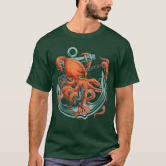 Camiseta Presente de polvo animal marinho âncora animal oce