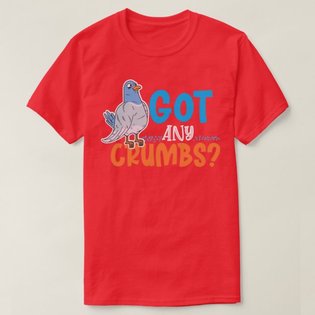 Camiseta Presente de pombos-pombos (Frente do Design)
