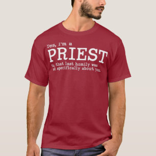 Camiseta Presente de presente para o padre católico engra