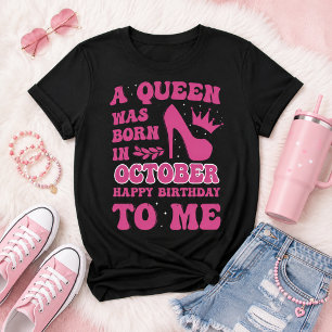 Camiseta Presente de Princesa Rainha Rosa para Menina de An