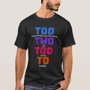 Camiseta Presente de Professor de Inglês Engraçado Gramátic