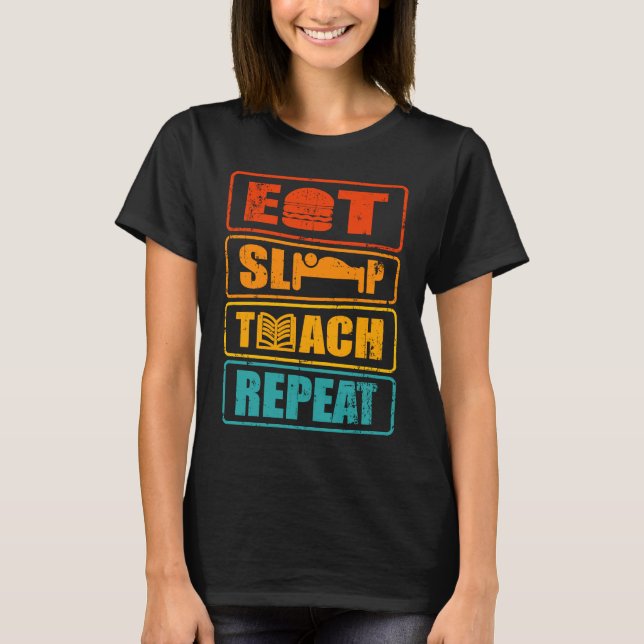 Camiseta presente de professor de matemática e de inglês do (Frente)