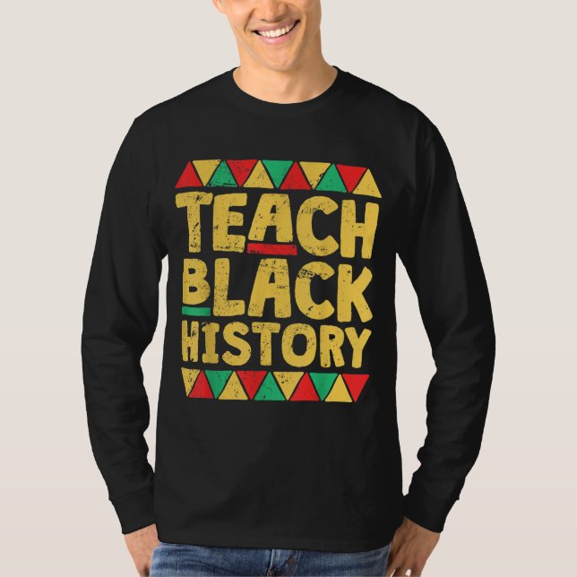 Camiseta Presente de Professora do Ensino de História Negra (Frente)