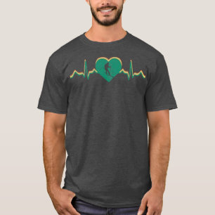Camiseta Presente de pulsação para pulsação de esqui da Vin