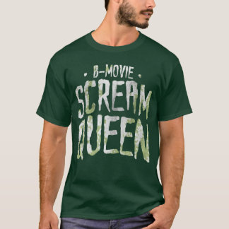 Camiseta Presente de Rainha do Grito de Fã de Filme de Terr