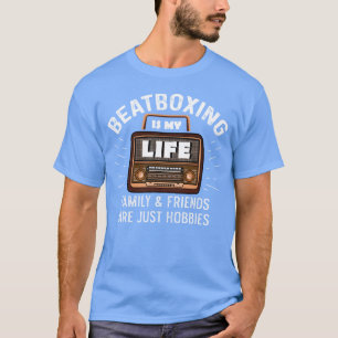 Camiseta Presente de rapper vintage Beatboing minha vida