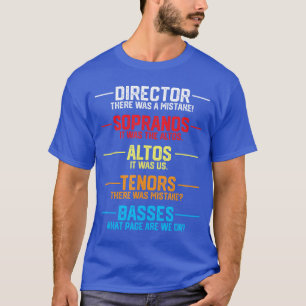 Camiseta Presente de Reconhecimento de Músico Coral de Músi