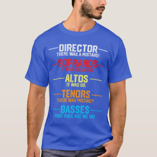 Camiseta Presente de Reconhecimento de Músico Coral de Músi