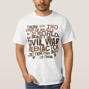 Camiseta Presente de Reenactor da guerra civil