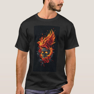 Camiseta Presente de Renascimento: do crânio a Phoenix
