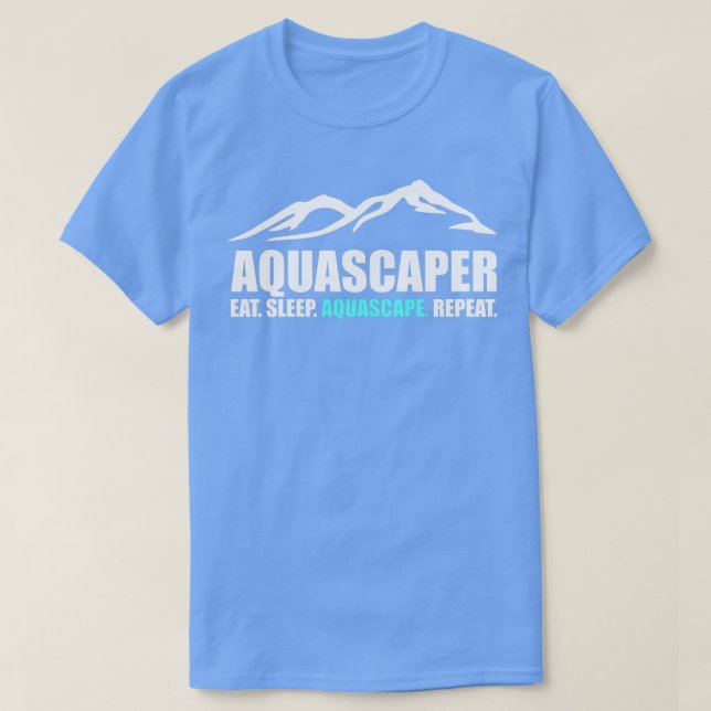 Camiseta Presente de repetição de salvamento do Aquascaper (Frente do Design)