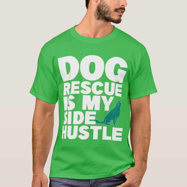 Camiseta Presente de resgate de animal fofo (Frente)