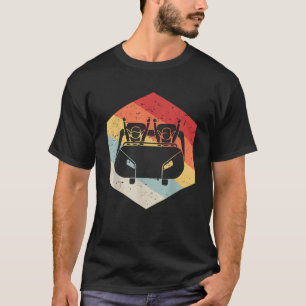 Camiseta Presente de Rivival do cilindro Retro da Vintage c